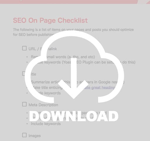 seo checklist