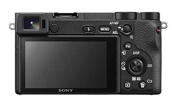 sony a6500 rear lcd view
