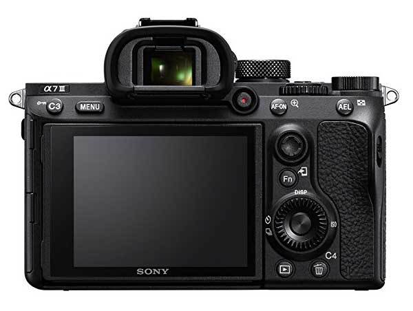 sony a7iii rear lcd view